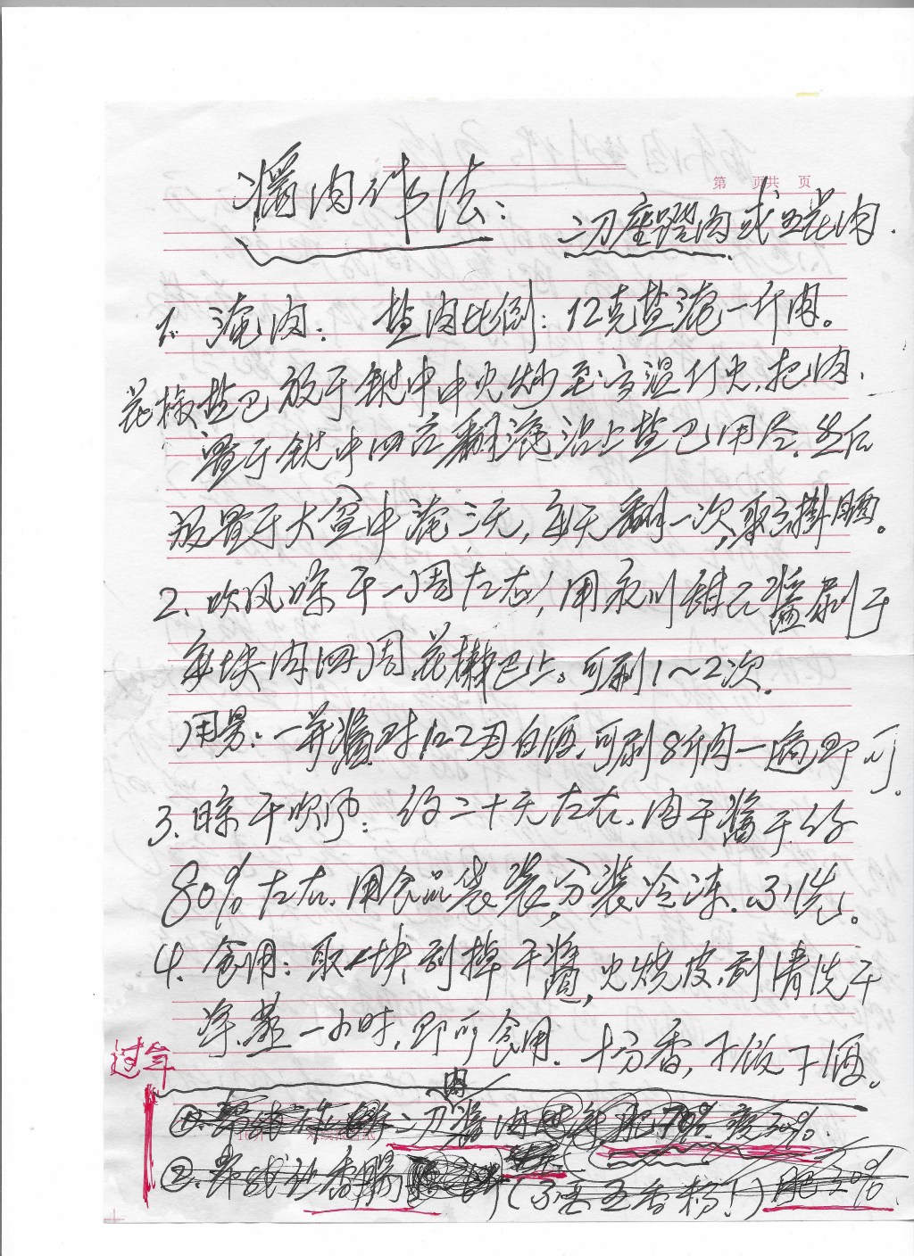 外公的菜谱“酱肉与酥肉” Two Recipes from My&nbsp;Grandfather